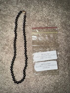14 Kt Akoya Cult Black Pearl Necklace